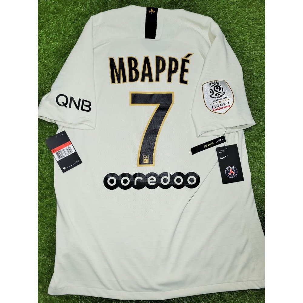 Mbappe Psg Paris Saint Germain PLAYER ISSUE 2018 Away Soccer Jersey BNWT L